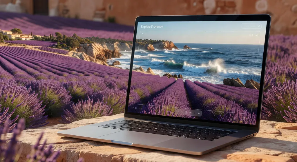 hero provence website mockup